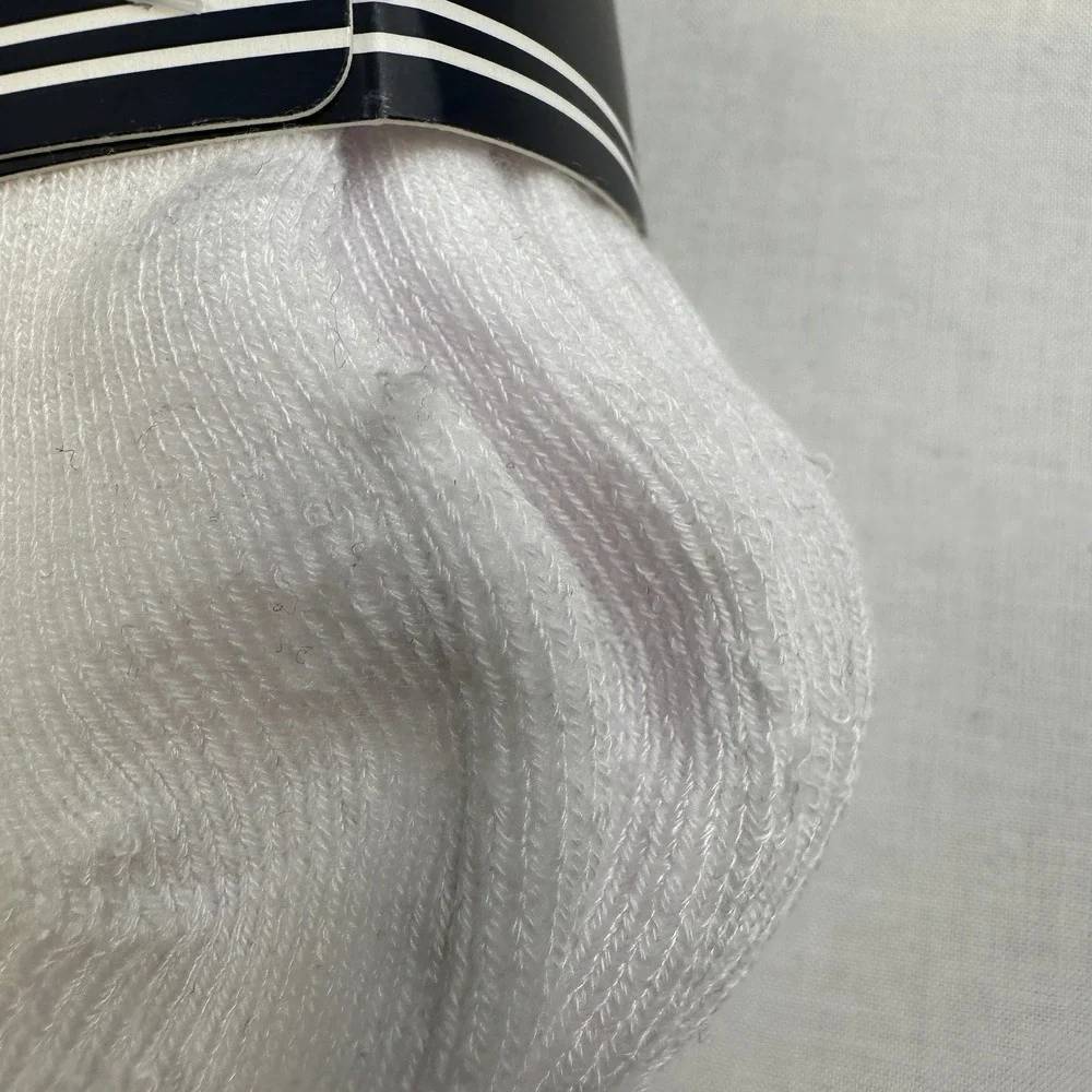 Nautica 10 Pair Low Cut Socks Cotton Blend Cushion White Kids‎ 10-4